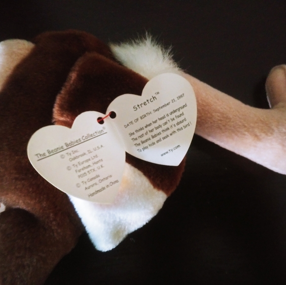 **Rare TY Beenie Baby, "Stretch" the Ostrich - Picture 3 of 8